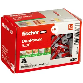 Fischer DuoPower 6 x 30 mm Universaldübel 100 St.