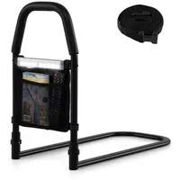 Costway Aufstehhilfe Bettgitter mit LED-Sensorlicht schwarz