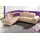 Cotta Ecksofa »Chef L-Form« mit Kopfteilverstellung, edle Metallkufen, wahlweise mit Bettfunktion, braun