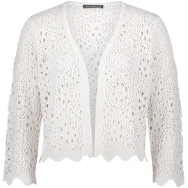 Betty Barclay Strickjacke mit Ajourmuster Offwhite 40