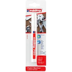 750 Lackmarker 1er-Blister weiß B2C