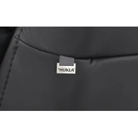 Hukla Relaxsessel Pascal Leder 83 x 105 x 90 cm Schwarz drehbar