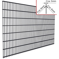 FA-Bausysteme Doppelstabmatte 6/5/6 Anthrazitgrau Höhe: 1830 mm