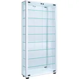 VCM Glasvitrine Vitrosa Maxi 59 x 115 x 18 cm Weiß
