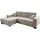 A.Z. Iwaniccy Eckcouch Webstoff 2-Sitzer Greige