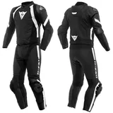 Dainese Avro 4 2-tlg. matt-schwarz/matt-schwarz/weiß 98