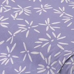 Baumwoll-Stretch "Blumen", flieder-color