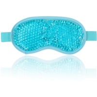 Jinpojun Augenmaske Kühlend, Gel Augenmaske Kühlbrille, Cooling Eye Mask mit Gelperlen für Heiße Kältetherapie, Entspannung & Verspannungen Linder, für Dunkle Kreise (Blau)