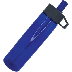 Trinkflasche BPA Frei Flasche für Sport Freizeit 0.75 L mit Trinkhalm BLAU No Size