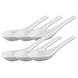 Thomas Porzellan Besteck-Set Trend Weiss Porzellanlöffel 13 cm Set6, Porzellan weiß