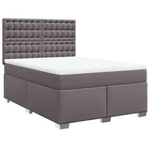 vidaXL Boxspringbett 140 x 200 cm Grau