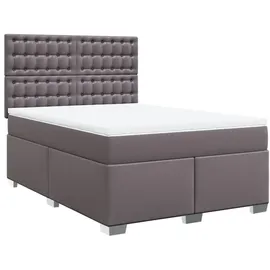 vidaXL Boxspringbett 140 x 200 cm Grau