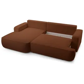 ax living Sessel Ablia 267 x 0 x 0 cm Rot mit Schlaffunktion