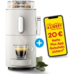 CoffeeB Kaffeemaschine Globe, weiß + 20€ Netto App-Gutschein