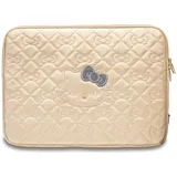 HELLO KITTY Zip PU Quilted Bows-Tasche einen 14-Zoll-Laptop – Gold