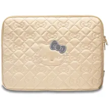 HELLO KITTY Zip PU Quilted Bows-Tasche einen 14-Zoll-Laptop – Gold