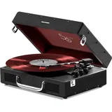 Mixx Revival 55 Stereo-Vinyl-Plattenspieler Retro Vintage-Design schwarz