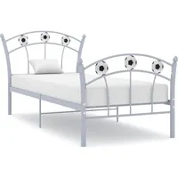 vidaXL Einzelbett mit Fußball-Design Grau Metall 90x200 cm