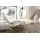 KAWOLA Relaxliege ALINA Cord 80 x 80 x 200 cm Cremeweiß mit Kissen