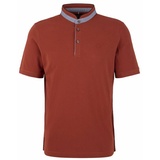 BUGATTI Poloshirt, mit Stehkragen, Gr. M, orange, , 58642830-M