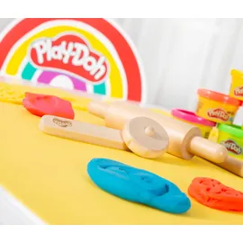 roba Play-Doh nachhaltiges Spielset 3D-Kreativmatte 12 Knetdosen FSC-Holzwerkzeuge