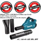 Makita DUB362Z Akku-Gebläse 18VX2 grün