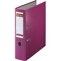 BENE Ordner A4 Kunststoff 80mm brombeer Packung mit 20