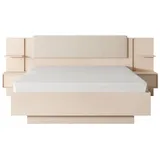 Furnix Schlafzimmer-Set DASTI Bett mit Nachttischen 210x250 DEKOR ohne Matratze Beige, (Bett-Set), 256,4x104,4x210 cm, modernes & elegantes Design beige