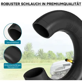 Wiltec Standard Schlauch Größe 2,80/2,50-4 für Schubkarren, Sackkarren und E-Scooter