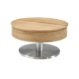 Sofa.de Couchtisch Suva drehbar Eiche 79 x 40 x 79 cm
