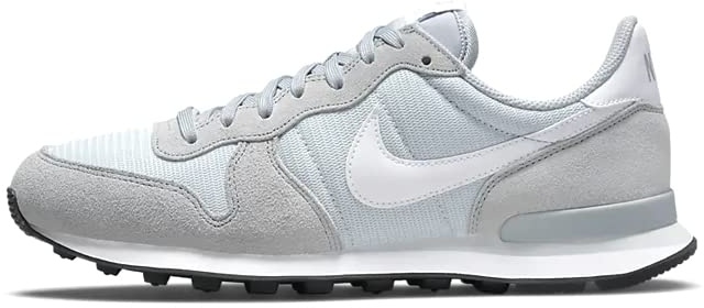 Nike Damen Internationalist Sneaker, Wolf Grey/White-Pure Platinum-Black, 36.5 EU