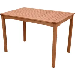 Tisch Gartentisch Braun Eukalyptus FSC 100 %  L 110 cm Garten Veranda Terrasse