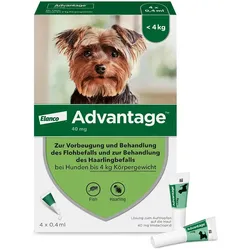 Advantage 40 Lösung für Hunde bis 4 kg 4 St Lösung