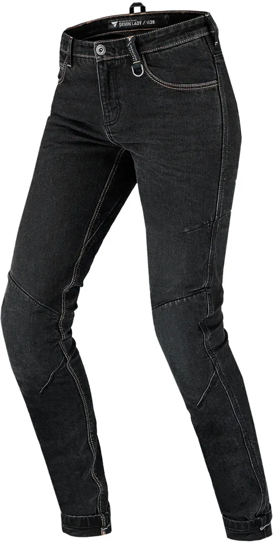 SHIMA Devon Damen Motorrad Jeans, schwarz, Größe 26