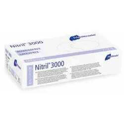 Meditrade Nitril® 3000 Untersuchungshandschuh, Einmalhandschuh - Puderfrei, unsteril, wie eine zweite Haut, 1 Packung = 100 Stück, Größe M