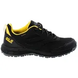 Jack Wolfskin Woodland Texapore Low Wanderschuhe - Black / Burly Yellow Xt - EU 34