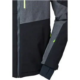 KILLTEC Herren Skijacke/Funktionsjacke mit abzippbarer Kapuze und Schneefang KSW 71 MN SKI JCKT, schwarz, S,