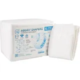 LittleForBig 5500-5800 ml Erwachsenen Windeln 10 Stück - ABDry Weiße Windeln (XL)
