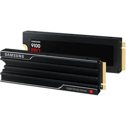 SAMSUNG interne Gaming-SSD "9100 PRO SSD Heatsink 4TB", schwarz, 4000 GB, Festplatten
