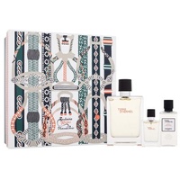 Hermès Terre d'Hermes Eau de Toilette 100 ml + Eau de Toilette 12,5 ml + Aftershave Balsam 40 ml Geschenkset