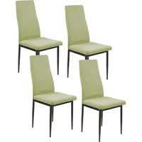 Hti-Living Esszimmerstuhl 4er Set Memphis Grün