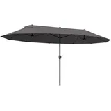 Outsunny Marktschirm 460 x 270 cm grau