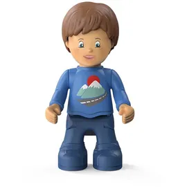Siku 0103 - Toddys, Mio Mounty, Spielzeugauto mit Rückziehmotor und Spielfigur, blau/türkis