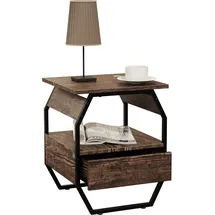 VCM Holz Metall Beistelltisch Couchtisch Sofatisch Wohnzimmertisch Kaffeetisch Aulari S