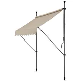 pro.tec Klemmmarkise Stem 150 x 120 cm sandfarben
