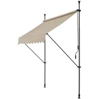 pro.tec Klemmmarkise Stem 150 x 120 cm sandfarben