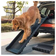 Melko Hunderampe klappbar Teleskop Einstiegshilfe Hundetreppe Katzentreppe - Melko