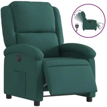 vidaXL Relaxsessel Elektrisch 86,5 x 99,5 x 0 cm Dunkelgrün