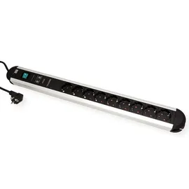 Bachmann Steckdosenleiste 9-fach 2 m Schwarz