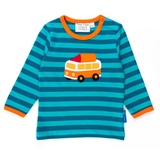 Toby Tiger Langarmshirt mit Wohnmobil Applikation in blau | Gr.: 110